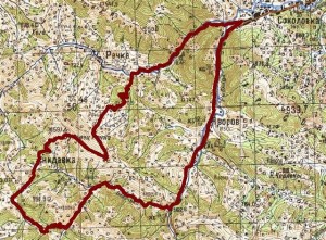 Карта місцевого туристичного велосипедного маршруту «Буковець-Ріцький»