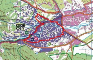 Карта місцевого туристичного велосипедного маршруту «Оглядовий»
